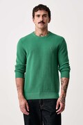 Tommy Hilfiger sweter męski bawełniany zielony MW0MW36347