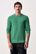 Tommy Hilfiger sweter męski bawełniany zielony MW0MW36347