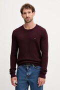 Βαμβακερό πουλόβερ Tommy Hilfiger χρώμα: μαύρο, MW0MW36347