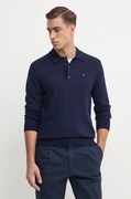 Tommy Hilfiger pulover din amestec de casmir culoarea albastru marin, light, MW0MW36519