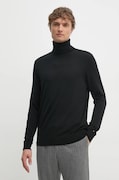 Μάλλινο πουλόβερ Tommy Hilfiger ανδρικό, χρώμα: μαύρο, MW0MW36537