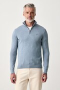 Tommy Hilfiger sweter męski bawełniany niebieski MW0MW37331
