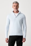 Tommy Hilfiger sweter męski bawełniany niebieski MW0MW37331