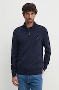 Βαμβακερό πουλόβερ Tommy Hilfiger χρώμα: ναυτικό μπλε, MW0MW37331