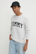 Светр з домішкою вовни Tommy Jeans чоловічий колір сірий  DM0DM19439