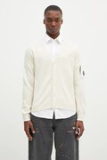 C.P. Company kardigan wełniany Knitwear Cardigan In Re-Wool kolor beżowy 17CMKN253A006595A