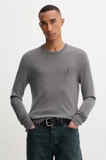 AllSaints sweter wełniany MODE męski kolor brązowy M002KZ