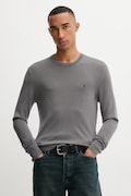 Μάλλινο πουλόβερ AllSaints MODE ανδρικό, χρώμα: γκρι, M002KZ