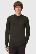 AllSaints sweter wełniany MODE MERINO męski kolor brązowy lekki M085KB
