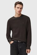 AllSaints sweter z domieszką wełny ASPEN CREW męski kolor brązowy M089KB