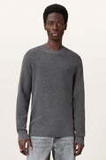 AllSaints sweter męski z dodatkiem wełny szary M089KB