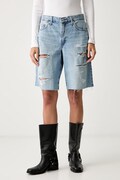 Levi's kratke hlače za žene traper BAGGY DAD plave srednje visoki struk 000MJ