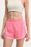 Tréninkové šortky P.E Nation Preset růžová barva, s aplikací, medium waist, 243S252