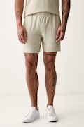 HUGO pyžamové šortky pánske s bavlnou Laze Shorts CW béžové 50525247