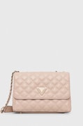 Τσάντα Guess GIULLY χρώμα: ροζ, HWQG87 48200