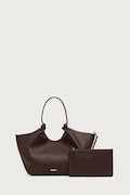 DKNY torebka shopper damska z imitacji skóry PAULA brązowa R42BAE49