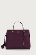 Emporio Armani torebka shopper damska z imitacji skóry fioletowa EW000360 AF12036