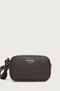 Emporio Armani torebka crossbody damska z imitacji skóry szara EW000537 AF12036