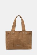 The North Face geanta de bumbac Circular Cotton Tote culoarea maro, NF0A88TN1731