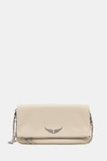 Zadig&Voltaire torebka damska skórzana ROCK GRAINED LEATHER brązowa LWBA00001