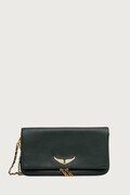 Zadig&Voltaire torebka damska skórzana ROCK GRAINED LEATHER zielona LWBA00001