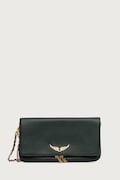 Zadig&Voltaire torebka damska skórzana ROCK GRAINED LEATHER zielona LWBA00001