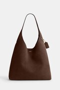 Coach torebka shopper damska zamszowa Brooklyn Shoulder Bag 39 brązowa CW636