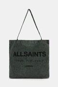 AllSaints torba bawełniana kolor zielony M170XB