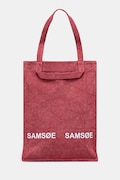 Samsoe Samsoe borsa a mano in cotone SALUCCA colore rosa U24300002