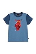 Lego t-shirt bawełniany dziecięcy LWTANO 606 kolor niebieski z nadrukiem 12011274