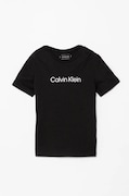 Дитяча бавовняна футболка Calvin Klein Jeans колір чорний з принтом IU0IU00682