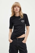 Iceberg tricou din bumbac femei, culoarea negru, F071 6302