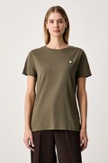 Guess T-shirt damski bawełniany z elastanem COLETTE zielony V4YI09 J1314