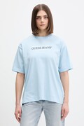 Guess Jeans t-shirt bawełniany damski kolor niebieski W4YI08 K8HM0