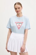 Guess Jeans t-shirt bawełniany damski kolor niebieski W4YI73 K8HM0