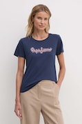 Βαμβακερό μπλουζάκι Pepe Jeans ENARA γυναικείο, χρώμα: ναυτικό μπλε, PL505879