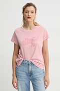 Bavlněné tričko Levi's dámské, růžová barva, A8804