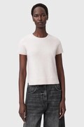 Μάλλινο μπλουζάκι AllSaints REBEL TEE χρώμα: γκρι, W118KB