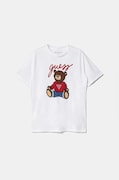 Дитяча бавовняна футболка Guess колір білий H4BJ06 I3Z14
