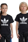 adidas Originals tricou de bumbac pentru copii TREFOIL TEE culoarea negru, cu imprimeu, IY2385