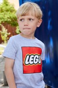 Detské bavlnené tričko Lego LWTANO 631 šedá farba, s potlačou, 12011363