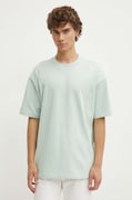 HUGO tricou din bumbac barbati, culoarea verde, neted, 50516664