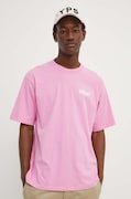 Won Hundred t-shirt bawełniany męski kolor różowy z nadrukiem 3101-12063
