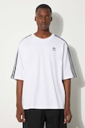 Βαμβακερό μπλουζάκι adidas Originals Adicolor Oversized Tee ανδρικό, χρώμα: άσπρο, IZ2474
