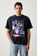 Levi's T-shirt męski bawełniany VINTAGE FIT GRAPHIC niebieski 87373