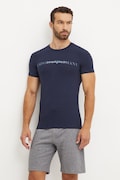 Футболка лаунж Emporio Armani Underwear колір синій з принтом 111035 4F729