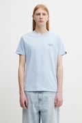 Alpha Industries T-shirt męski bawełniany niebieski 148516