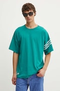 Бавовняна футболка adidas Originals чоловіча колір бірюзовий з аплікацією JF9136