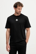 Lacoste cotton t-shirt navy blue color with a print TH2739