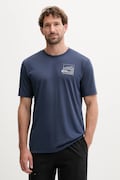 Jack Wolfskin t-shirt sportowy Vonnan kolor granatowy z nadrukiem A62314